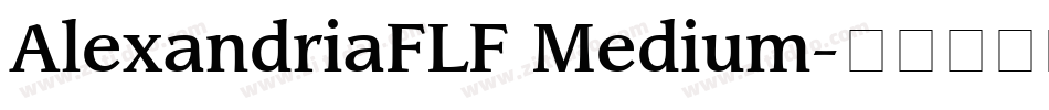 AlexandriaFLF Medium字体转换